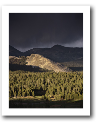 "Storm Light, Lembert Dome" photo by Scot Miller, at Sun to Moon Gallery