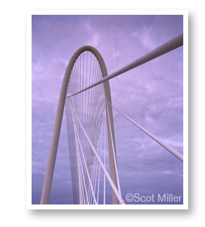 Photograph of the Margaret Hunt Hill Bridge by Scot Miller, available from Sun to Moon Gallery