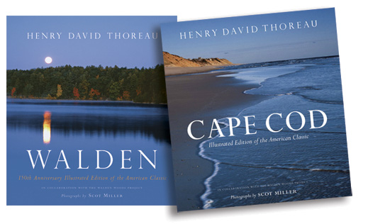 Walden and Cape Cod books by Scot Miller