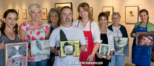 Jill Skupin Burkholder Encaustic Techniques for Photographers creative workshop at Sun to Moon Gallery