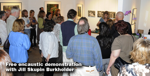 Free encaustic demonstration at Sun to Moon Gallery