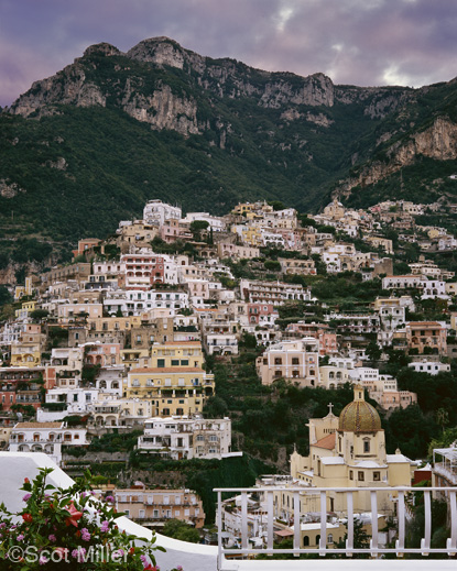 Positano, Italy fine print by Scot Miller, at Sun to Moon Gallery