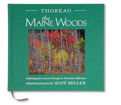 "Thoreau, The Maine Woods" book cover, by Scot Miller