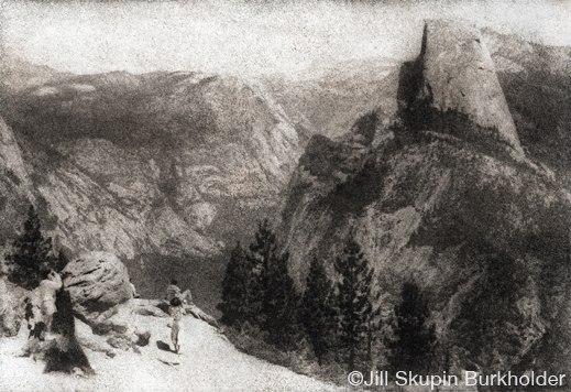 Yosemite Bromoil print by Jill Skupin Burkholder, at Sun to Moon Gallery, Dallas, TX