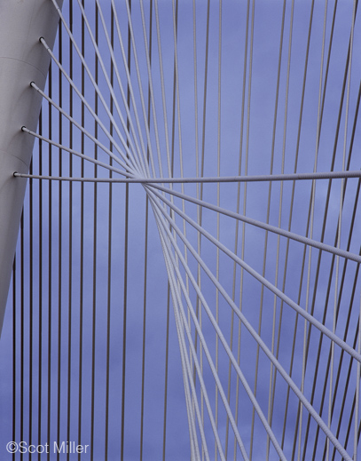 Photograph of the Margaret Hunt Hill Bridge, Dallas, TX by Scot Miller, fine prints available at Sun to Moon Gallery 