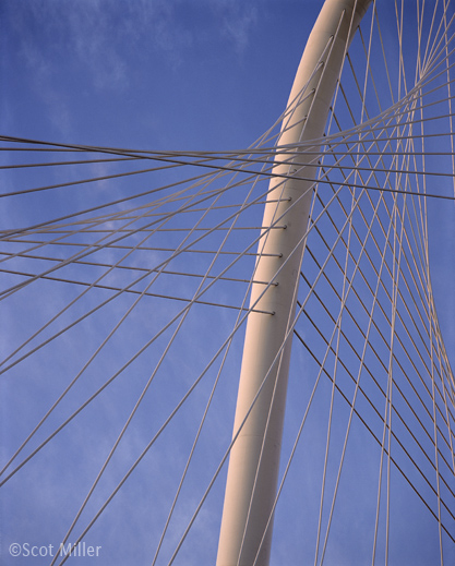 Photograph of the Margaret Hunt Hill Bridge, Dallas, TX by Scot Miller, fine prints available at Sun to Moon Gallery