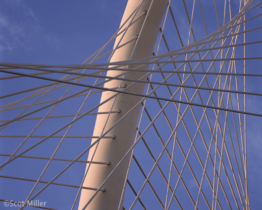 Photograph of the Margaret Hunt Hill Bridge, Dallas, TX by Scot Miller, fine prints available at Sun to Moon Gallery